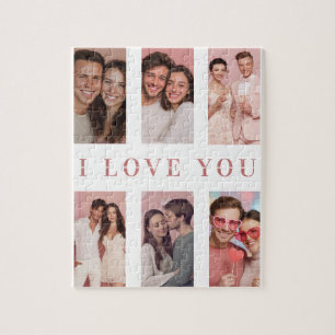 Valentinstag-Puzzle Benutzerdefinierte Collage-F Puzzle