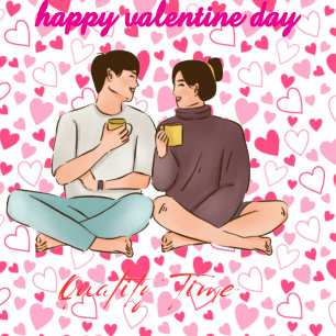 Valentinstag Qualitätszeit Zusammenbleiben Zweifarbige Tasse