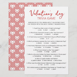 Valentinstag-Quizspiel mit Antworten