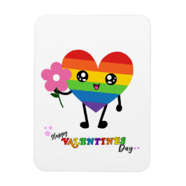 Valentinstag Rainbow Heart Magnet