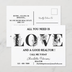 Valentinstag Real Anwesen Marketing Prospect Feiertagspostkarte