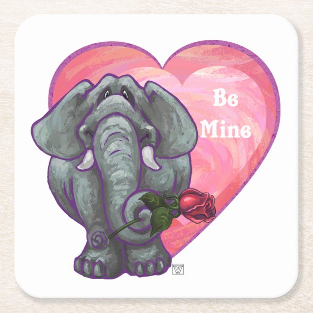 Valentinstag Rechteckiger Pappuntersetzer (Vorderseite)