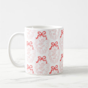 Valentinstag Red Bows & Rose Tasse