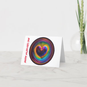 Valentinstag Regenbogen Herz Digitale Kunst Feiertagskarte