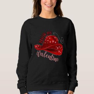 Valentinstag Retro Howdy Valentine Xoxo Western Sweatshirt