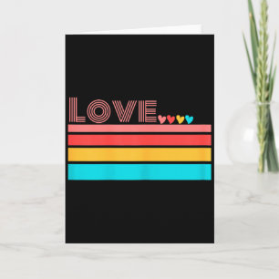 Valentinstag Retro-Liebe Regenbogen Karte