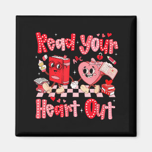 Valentinstag Retro Lies Deinen Herzens Lehrer Mädc Magnet