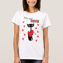 Valentinstag Retro Mitte des Jahrhunderts Katze