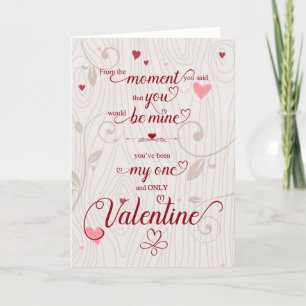 Valentinstag Romantische botanische Herzen Feiertagskarte