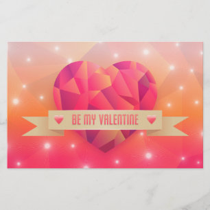 Valentinstag Romantische Liebe Moderne Briefpapier