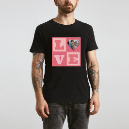 Valentinstag Romantische rosa Liebe Foto T-Shirt