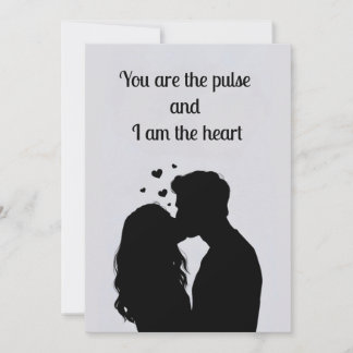 Valentinstag Romantische Szene – Liebespaar Feiertagskarte