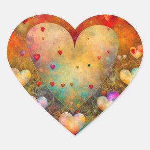 Valentinstag Romantischer Sake Herz-Aufkleber