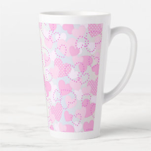 Valentinstag Rosa Herzen Hintergrund-38923 Milchtasse