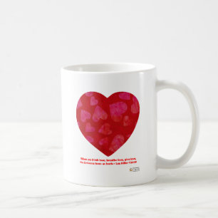 Valentinstag Rosa Herzen Rote Geschenke Bekleidung Tasse