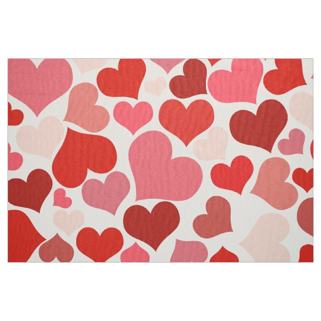 Valentinstag Rosa Herzen Stoff (Fat Quarter (45,7 x 55,9 cm))