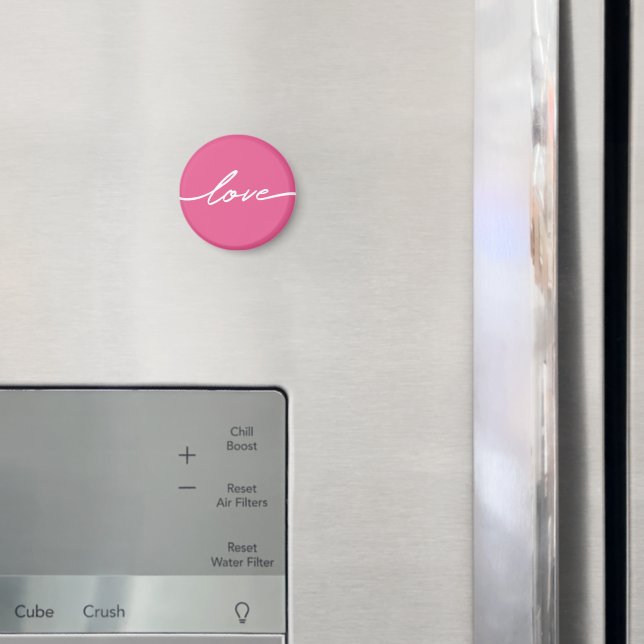 Valentinstag Rosa Liebes-Schrift-Magnet Magnet (In Situ (Kühlschrank))