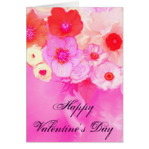 VALENTINSTAG ROSA ROTE ROSEN, ANEMONE BLUMEN