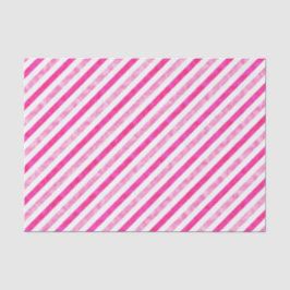 Valentinstag - rosa Streifen Shimmer Seidenpapier