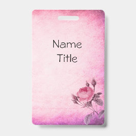 Valentinstag Rose Ausweis