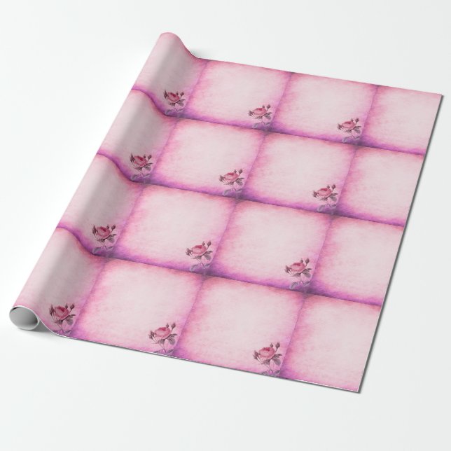 Valentinstag Rose Geschenkpapier (Ungerollt)