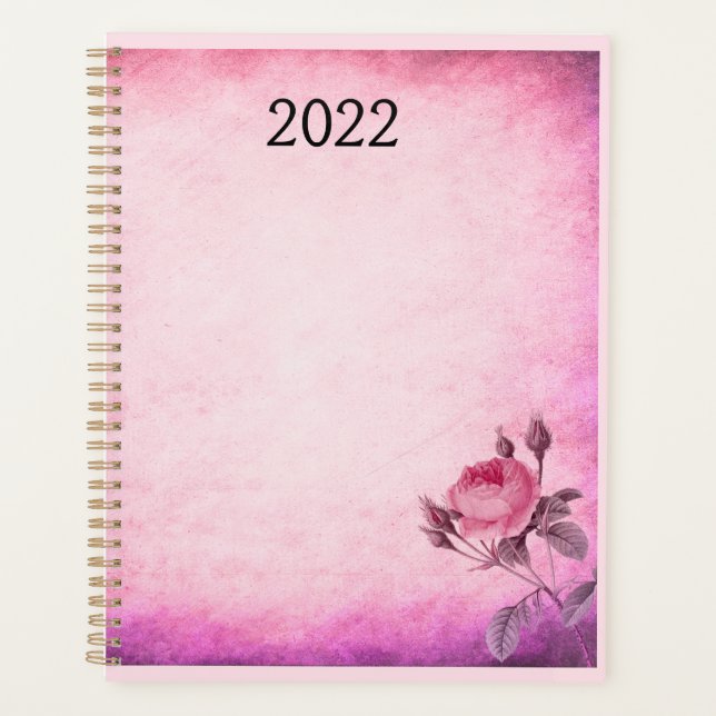 Valentinstag Rose Planer (Vorderseite)