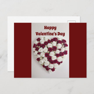 Valentinstag-Rose Postkarte