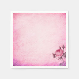 Valentinstag Rose Serviette