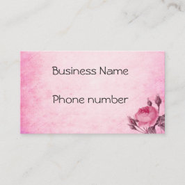 Valentinstag Rose Visitenkarte