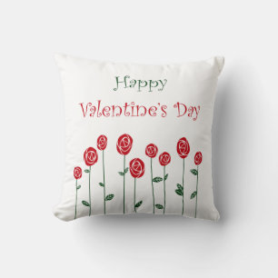 Valentinstag Rosen Strauß Liebe Romanze Blume Kissen