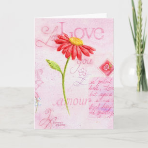Valentinstag Roter Tag mit Liebe Card Feiertagskarte