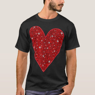 Valentinstag Rotes Herz Frauen Mädchen Top