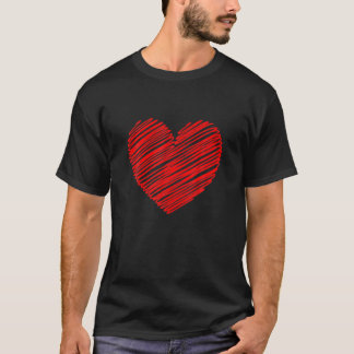 Valentinstag Rotes Herz Frauen Mädchen Top für Fra