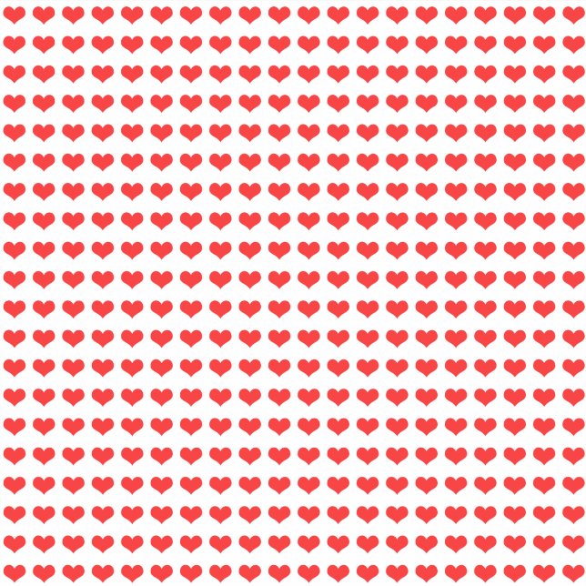 Valentinstag Rotes Herz Muster Niedlich Cool 2022 Aufkleber (Vorderseite)