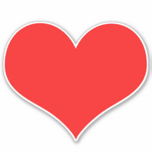 Valentinstag Rotes Herz Niedliche Farbenfrohe 2022 Aufkleber