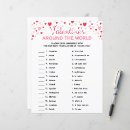 Valentinstag rund um das Weltspiel