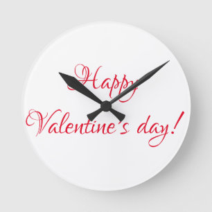 Valentinstag Runde Wanduhr
