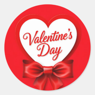 Valentinstag Runder Aufkleber