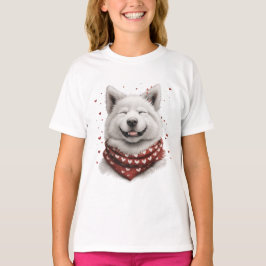 Valentinstag Samojede Hund T-Shirt