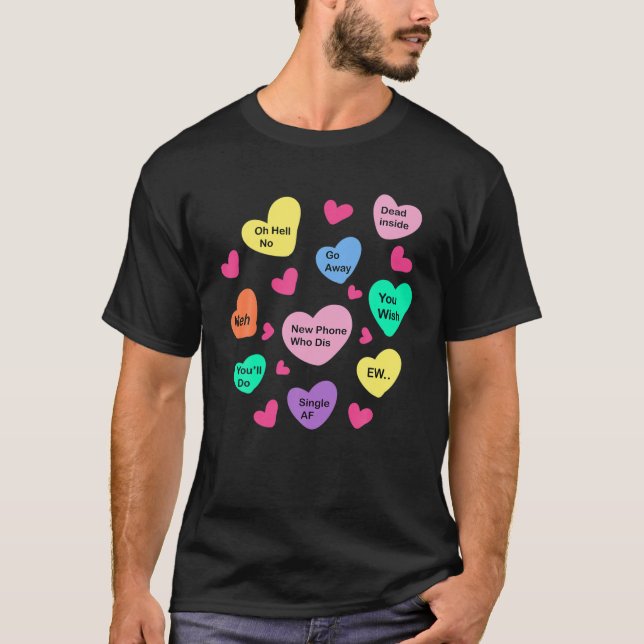 Valentinstag Sarkastisch Anthropologie D T-Shirt (Vorderseite)