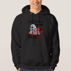 Valentinstag-Schädel, du erwärmst mein kaltes, dun Hoodie