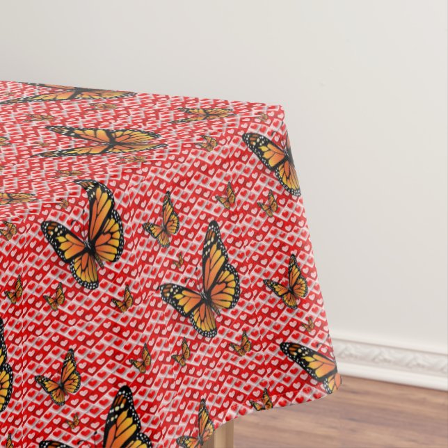 Valentinstag-Schmetterling Tischdecke (Beispiel)