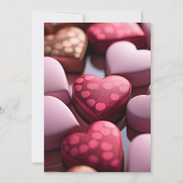 Valentinstag Schokolade Feiertagskarte