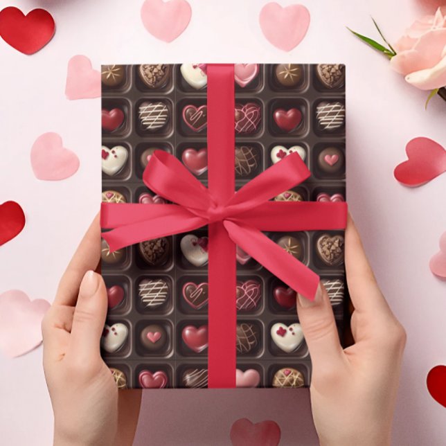 Valentinstag Schokolade Geschenkpapier (Von Creator hochgeladen)