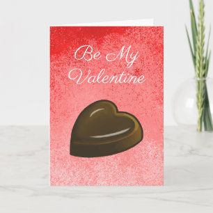 Valentinstag-Schokoladenherz Karte