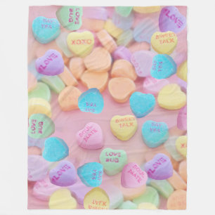 Valentinstag-Schokoladenherzen-Decke Fleecedecke