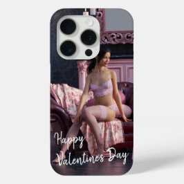 Valentinstag Schönheit in Fingerie auf dem Sofa Case-Mate iPhone Hülle