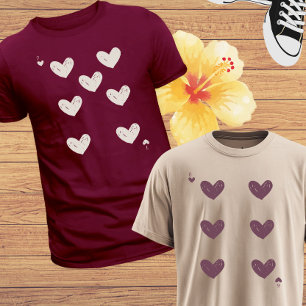 Valentinstag-Sechs- und Sieben-Meme-Matching-Paar Tri-Blend Shirt
