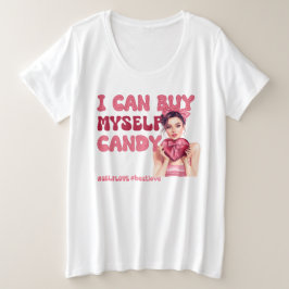 Valentinstag Selbst-Liebe Große Größe T-Shirt