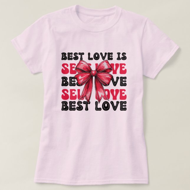Valentinstag Selbst-Liebe T-Shirt (Design vorne)